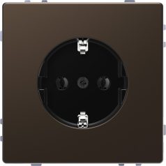   Schneider MTN2301-6052 MERTEN D-Life 2P+F csatlakozóaljzat, rugós bekötés, 16 A, mokka