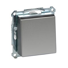   Schneider MTN2310-0460 MERTEN 2P+F csatlakozóaljzat,csapófedéllel,rugós bekötés,alumínium #