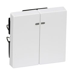   Schneider MTN3420-0325 MERTEN Dupla billentyű,fényjelzős funkciókhoz,aktív fehér,antibakteriális