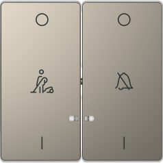   Schneider MTN3429-6050 MERTEN D-Life Dupla billentyű, szállodai funkciókhoz, nikkel