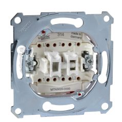   Schneider MTN3626-0000 Merten kettős váltókapcsoló, rugós bekötés