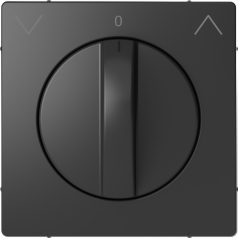   Schneider MTN3875-6034 MERTEN D-Life Fedlap, forgatógombos redőnynyomóhoz, antracit