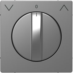   Schneider MTN3875-6036 MERTEN D-Life Fedlap, forgatógombos redőnynyomóhoz, acél