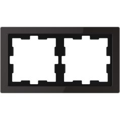   Schneider MTN4020-6503 MERTEN D-Life kettes keret, ónixfekete