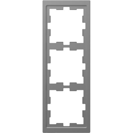 Schneider MTN4030-6536 MERTEN D-Life hármas keret, acél