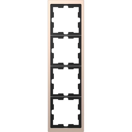 Schneider MTN4040-6551 MERTEN D-Life négyes keret, pezsgő