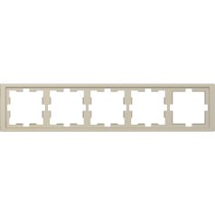 Schneider MTN4050-6533 MERTEN D-Life ötös keret, szahara