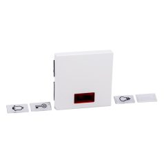   Schneider MTN432825 MERTEN Billentyű, szimbólumokhoz, System-M, aktív fehér, antibakteriális #