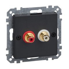   Schneider MTN4350-0414 MERTEN Audio csatlakozóaljzat (RCA), System-M, antracit