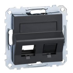   Schneider MTN4568-0414 MERTEN RJ45 adatpter, Keystone betétekhez, feliratozható, System-M, antracit