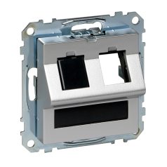   Schneider MTN4568-0460 MERTEN RJ45 adatpter, Keystone betétekhez, feliratozható, System-M, alumínium