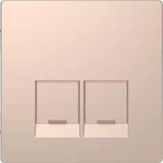   Schneider MTN4572-6051 MERTEN D-Life Fedlap, 2xRJ45 aljzathoz, pezsgő