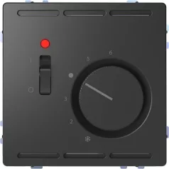   Schneider MTN5760-6034 MERTEN D-Life Szobatermosztát, kapcsolóval, 250 V AC, 10 A, antracit