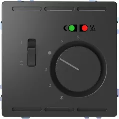   Schneider MTN5764-6034 MERTEN D-Life Padlótermosztát, kapcsolóval, 250 V, 10 A, antracit