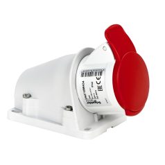   Schneider PKF16W434 PRATIKA Falra szerelhető aljzat, 3P+F, 6h, 16A, 415V, IP44, csavaros