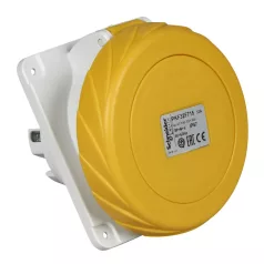   Schneider PKF32F715 PRATIKA Panelre szerelhető döntött aljzat, 3P+N+F, 4h, 32A, 130V, IP67, csavaros