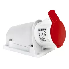   Schneider PKF32W433 PRATIKA Falra szerelhető aljzat, 2P+F, 9h, 32A, 415V, IP44, csavaros