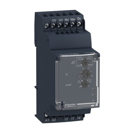 Schneider RM35LV14MW Zelio Control folyadékszint-figyelő relé,diszkrét érzékelőhöz,5A,24..240VAC/DC