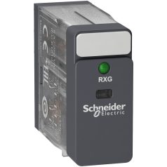   Schneider RXG23BD Zelio RXG Interfész relé, 2CO, 5A, 24VDC, LED