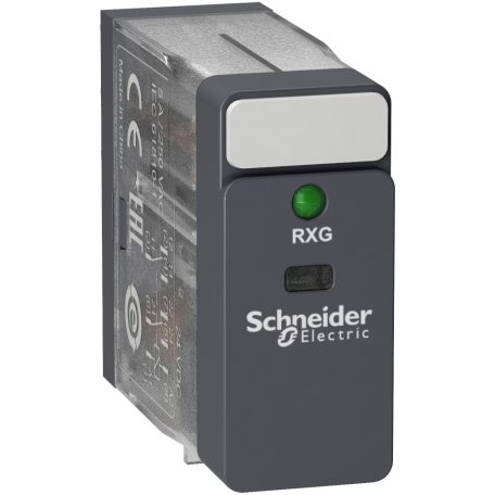 Schneider RXG23BD Zelio RXG Interfész relé, 2CO, 5A, 24VDC, LED