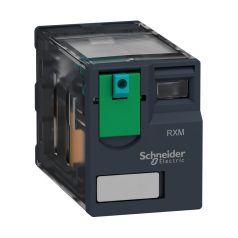   Schneider RXM2AB1JD Zelio RXM miniatűr relé, 2CO, 12A, 12VDC, tesztgomb