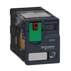   Schneider RXM3AB2B7 Zelio RXM miniatűr relé, 3CO, 10A, 24VAC, tesztgomb, LED