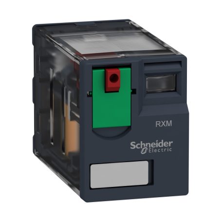 Schneider RXM4GB1B7 Zelio RXM miniatűr relé, 4CO, 3A, 24VAC, tesztgomb, alacsony szintű