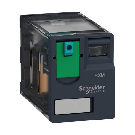 Schneider RXM4GB1BD Zelio RXM miniatűr relé, 4CO, 3A, 24VDC, tesztgomb, alacsony szintű