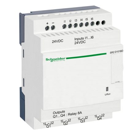 Schneider SR2D101BD 10 I/O, relés, 24VDC