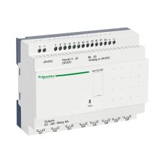   Schneider SR2E201BD 20 I/O, 6 analóg bemenet, relés, óra, 24VDC