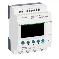   Schneider SR3B101BD 10 I/O, 4 analóg bemenet, relés, óra, 24VDC