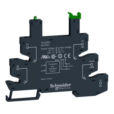 Schneider SSLZVA1 SSL szilárdtestrelé foglalat, 24VDC, csavaros