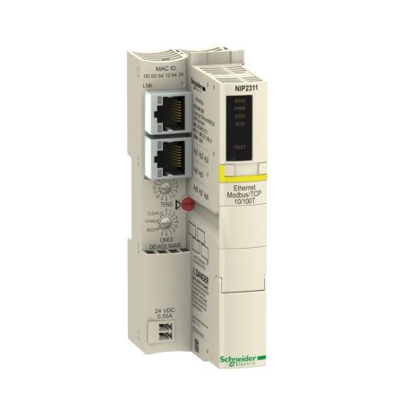 Schneider STBNIP2311 Két portos Ethernet Modbus/TCP standard STB NIM modul