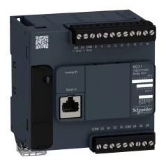   Schneider TM221C16R Modicon M221 gépvezérlő PLC, 16 I/O, relé kimenet, RS232/RS485, 100...230 VAC