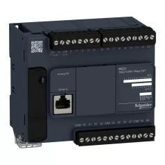   Schneider TM221C24R Modicon M221 gépvezérlő PLC, 24 I/O, relé kimenet, RS232/RS485, 100...230 VAC