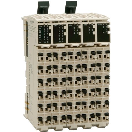 Schneider TM5C12D8T Modicon TM5 I/O bővítő, kompakt, 12DI - 8DO (tranzisztor)