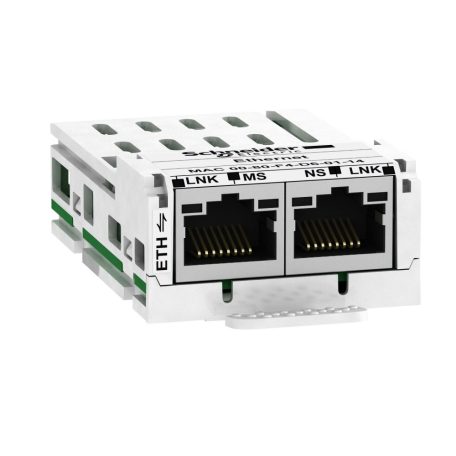 Schneider VW3A3616 Kommunikációs modul, Modbus TCP/IP - Ethernet TCP/IP, 2xRJ45, ATV320 hajtáshoz