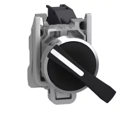   Schneider XB4BJ21 Harmony komplett fém választókapcsoló,Ø22,meghosszabbított fogantyú,2 állású,1NO