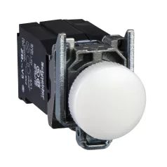   Schneider XB4BV5B1 Harmony komplett fém LED jelzőlámpa, Ø22, 400VAC, fehér