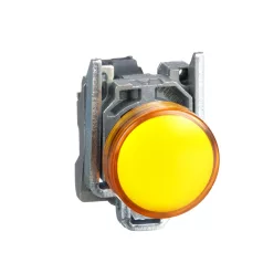   Schneider XB4BVG5 Harmony komplett fém LED jelzőlámpa, Ø22, 120VAC, narancssárga