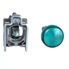   Schneider XB4BVM3EX Harmony ATEX D komplett LED jelzőlámpa, Ø22, fém, zöld, 240VAC