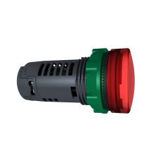   Schneider XB5EVM4 Harmony műanyag monolitikus LED jelzőlámpa, Ø22, 230VAC, piros