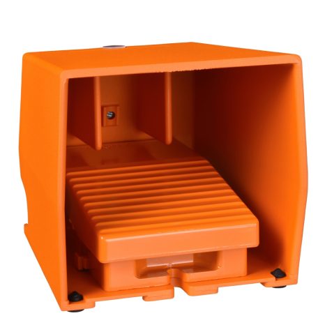 Schneider XPER311 Harmony XPE lábkapcsoló, 1 fokozatú, 1NO+2NC, védőtetővel, fém, narancssárga