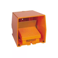   Schneider XPER511 Harmony XPE lábkapcsoló,1 fokozatú,2NO+1NC,védőtetővel,fém,kioldóval,narancssárga