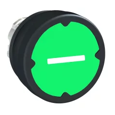   Schneider ZB4BC38023RA Harmony fém durva környezeti nyomógomb fej,Ø22,zöld,elforgatott szimbólummal