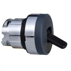   Schneider ZB4BD48 Harmony fém választókapcsoló fej, Ø22, 2 állású, billenő, visszatérő, fekete