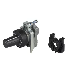   Schneider ZB4BD9127 Harmony fém potencióméter fej és rögzítő, Ø22, fekete, fekete perem