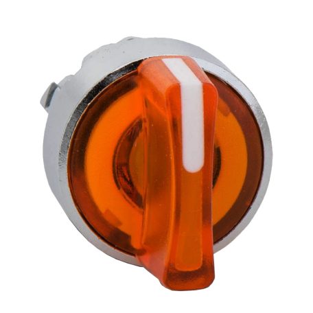 Schneider ZB4BK1353 Harmony fém világító választókapcsoló fej, Ø22, 3 állású, narancssárga