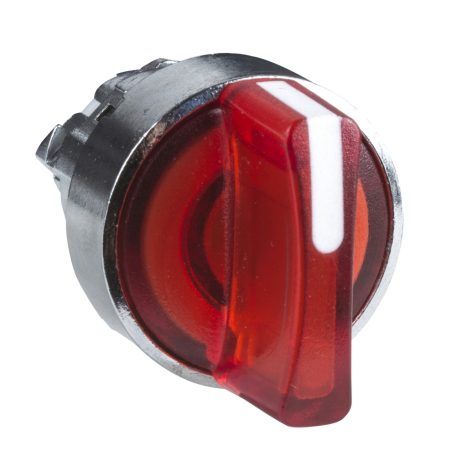 Schneider ZB4BK1443 Harmony fém világító választókapcsoló fej,Ø22,2 állású,piros,jobbról visszatérő