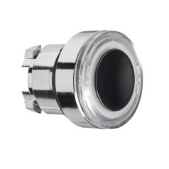   Schneider ZB4BW913 Harmony fém világító nyomógomb fej, Ø22, visszatérő, fehéren világító perem